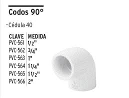 Codo PVC 90°